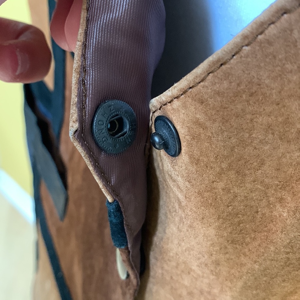 MENS - Color blocked leather and suede vest - Picture 9 of 9